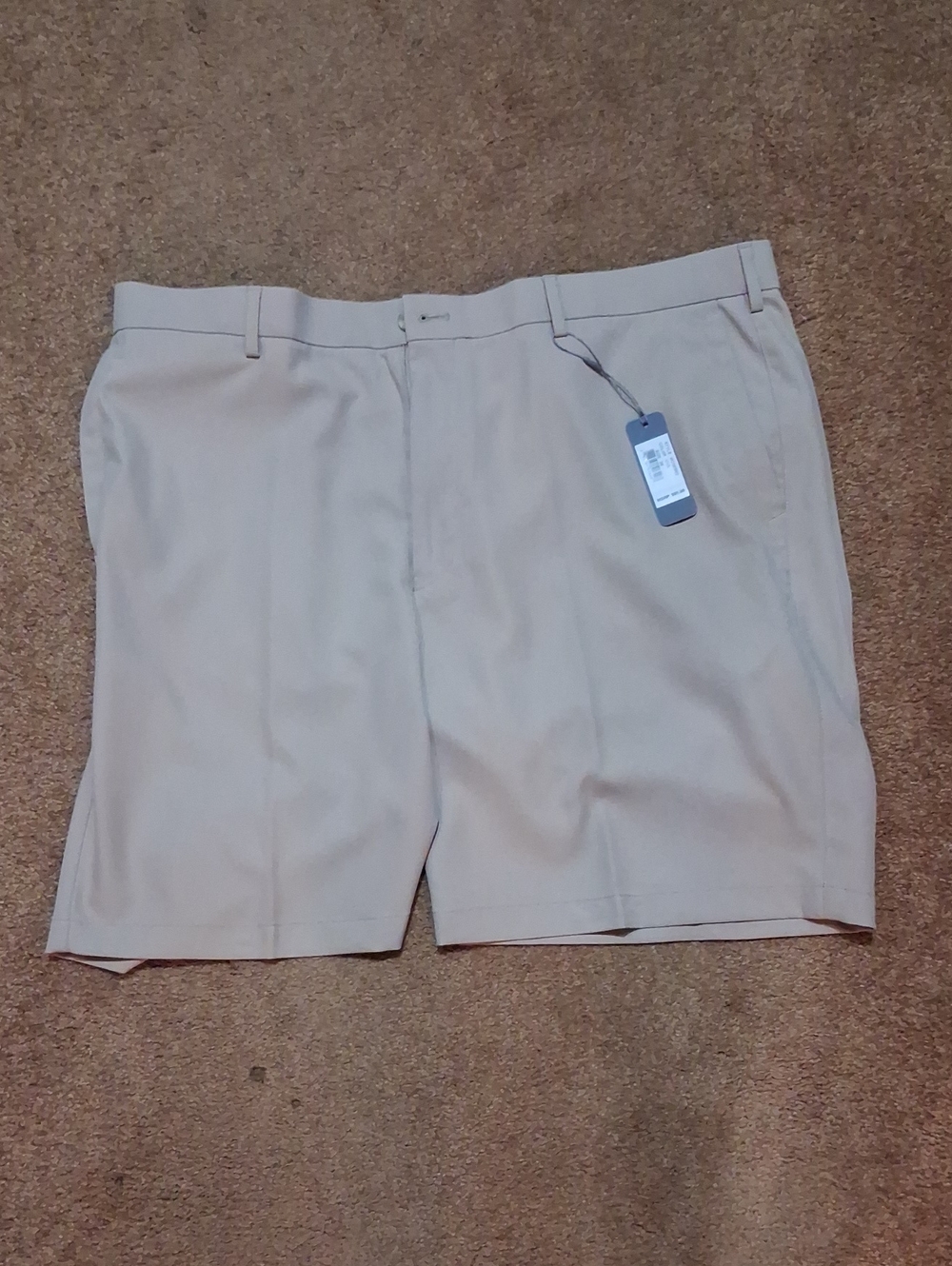 Peter Millar Classic Flat-Front Khaki Shorts